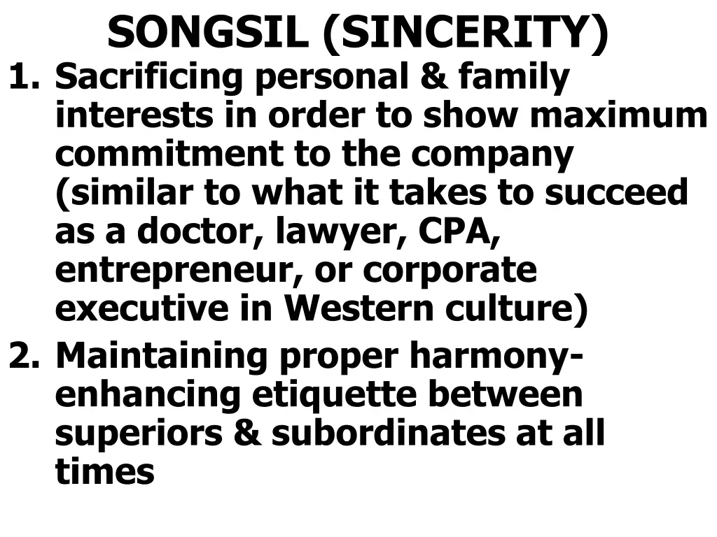 songsil sincerity 1 sacrificing personal family