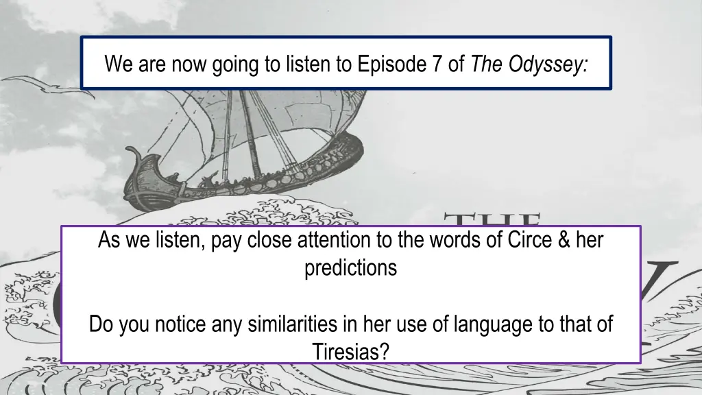 we are now going to listen to episode