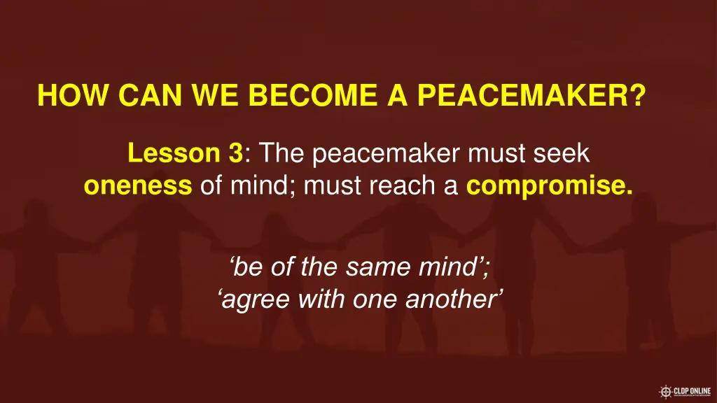 how can we become a peacemaker 2