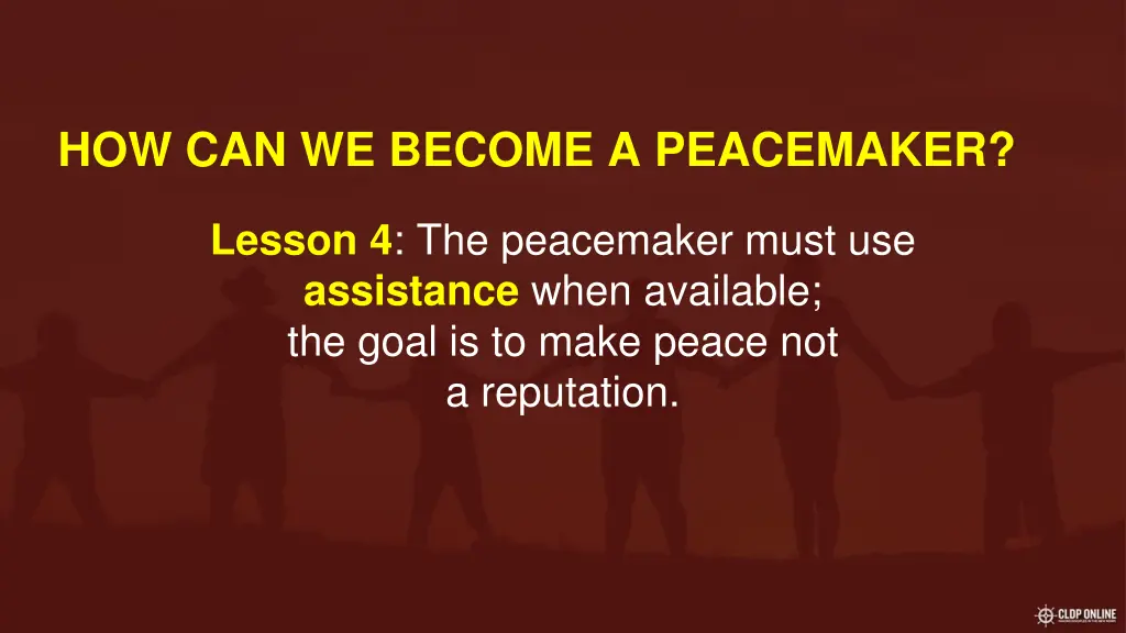 how can we become a peacemaker 3