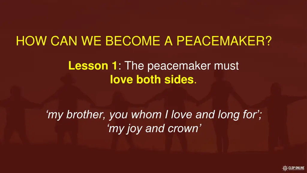 how can we become a peacemaker