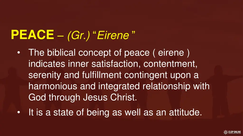 peace gr eirene