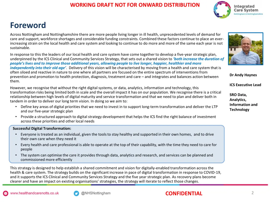 working draft not for onward distribution 1