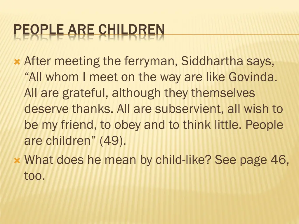 people are children