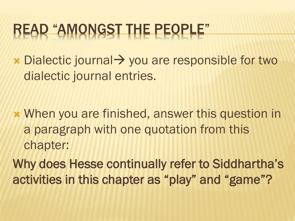 read amongst the people