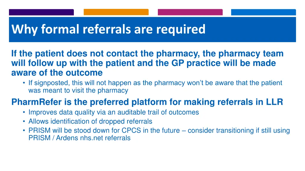 why formal referrals are required 1