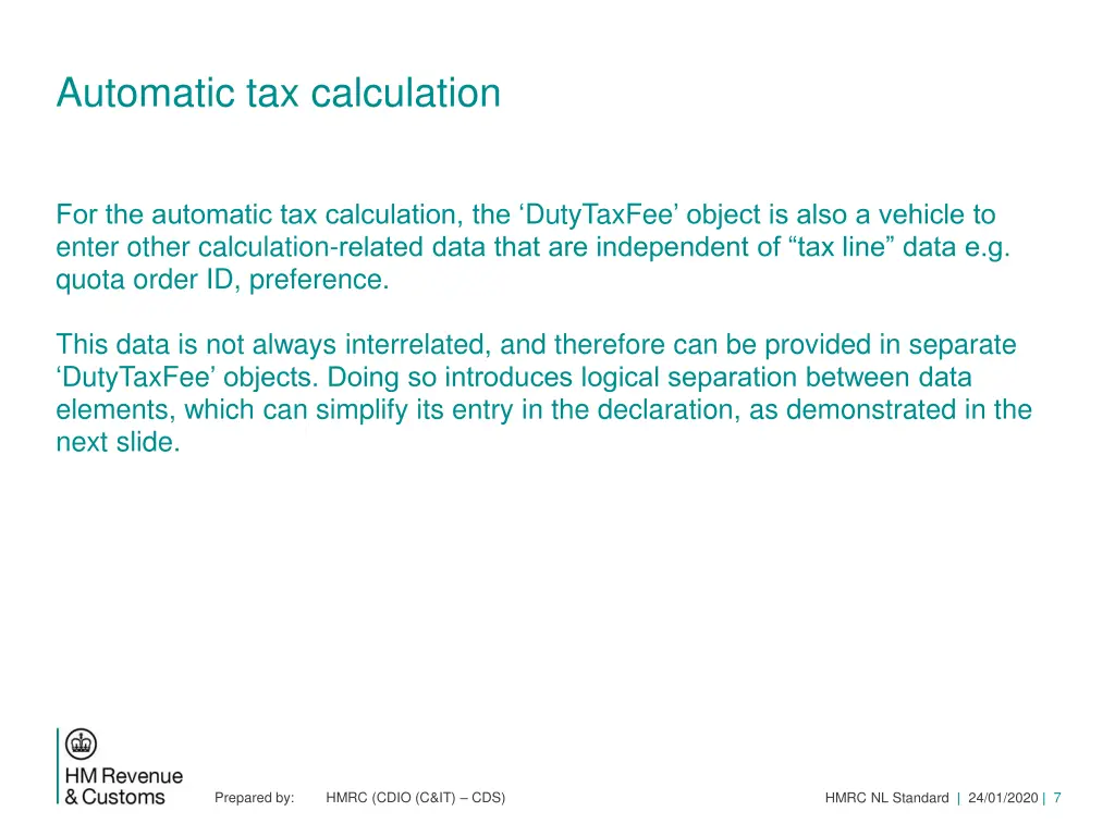 automatic tax calculation