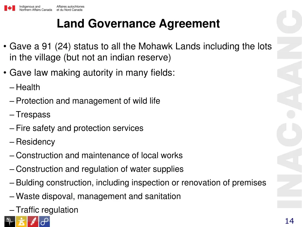 land governance agreement