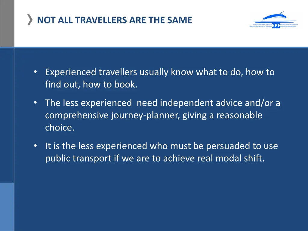 not all travellers are the same