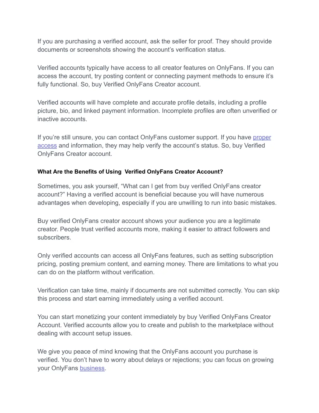 if you are purchasing a verified account