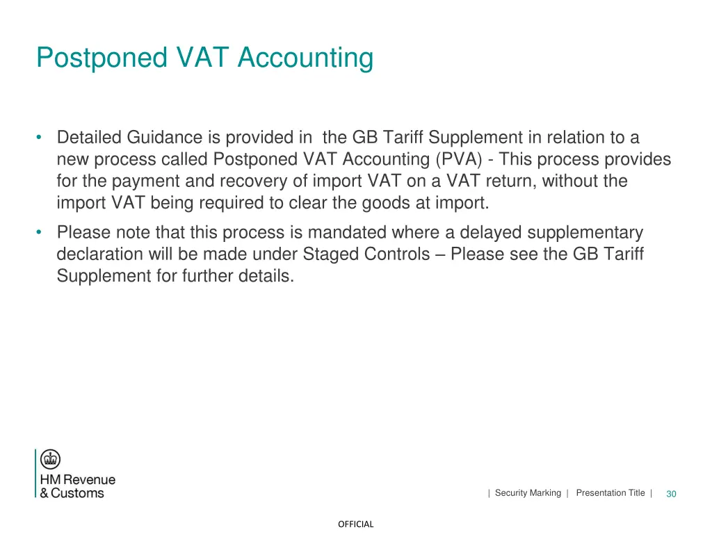 postponed vat accounting