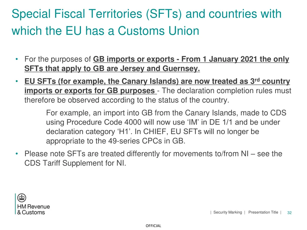 special fiscal territories sfts and countries