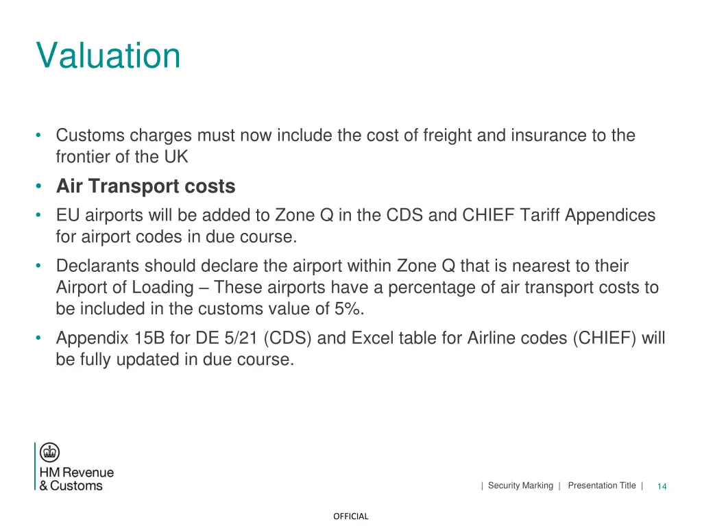 valuation