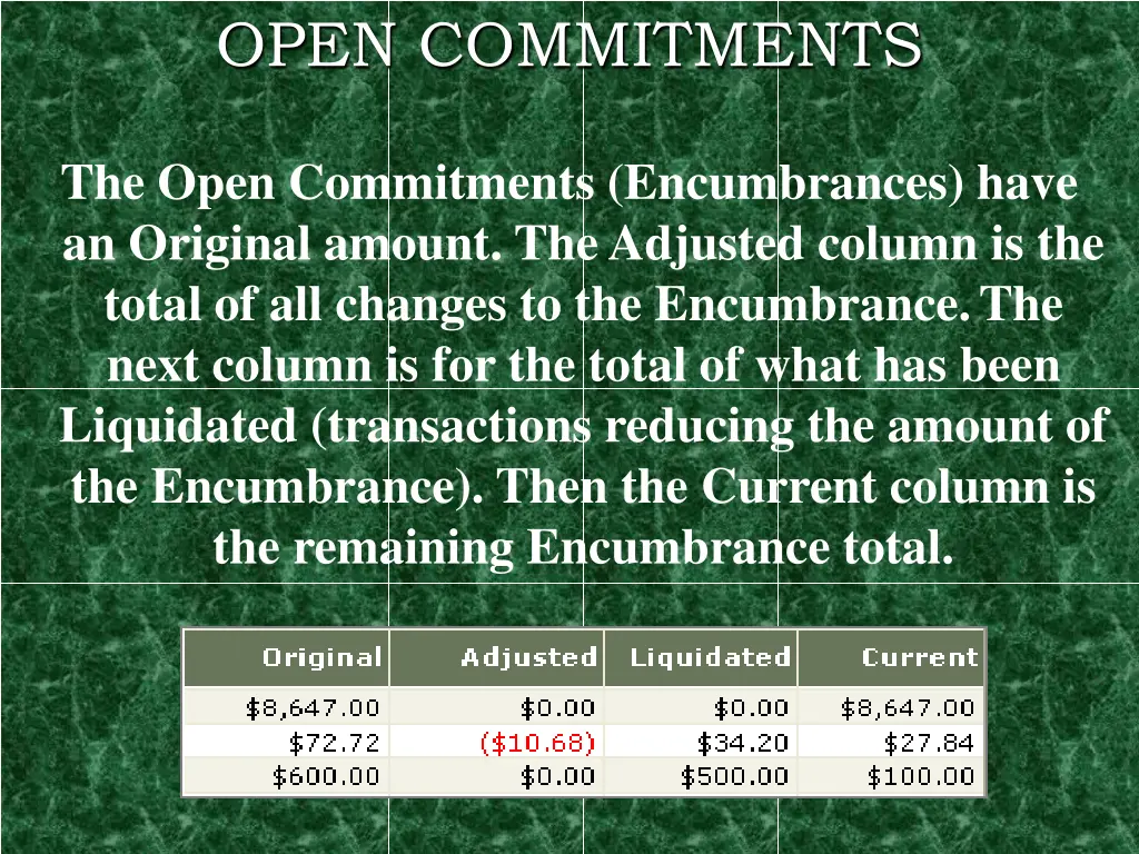 open commitments 5