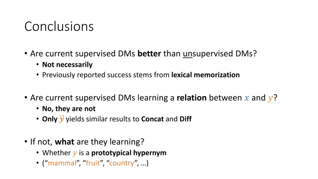 conclusions 1