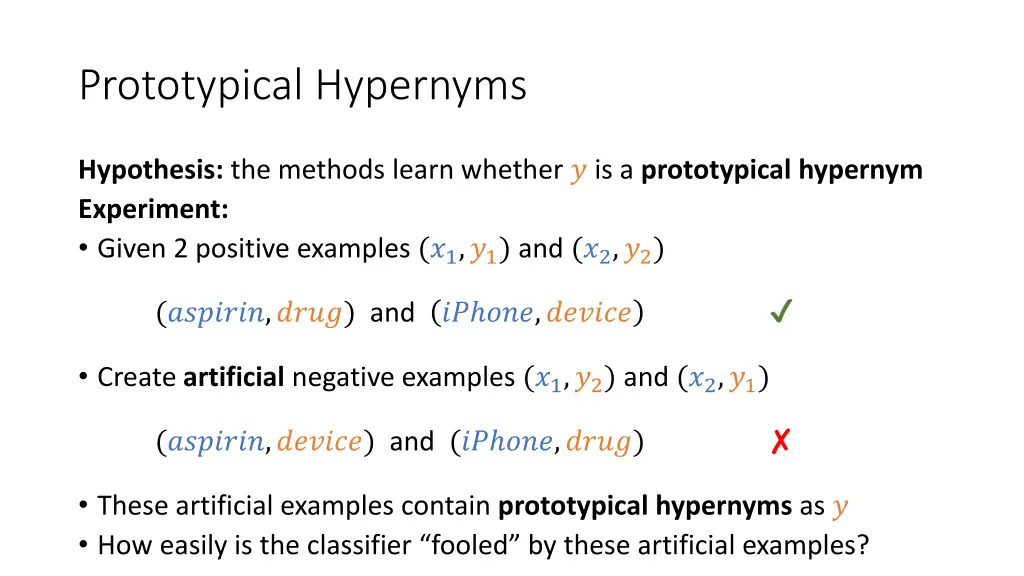 prototypical hypernyms 1