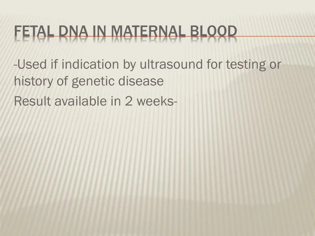 fetal dna in maternal blood