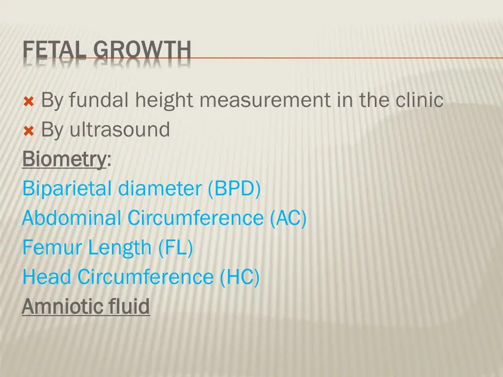 fetal growth