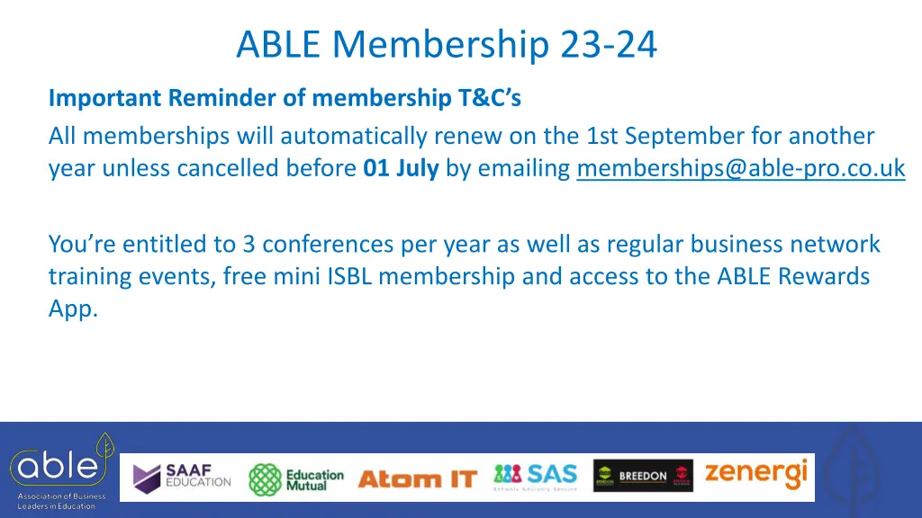 able membership 23 24