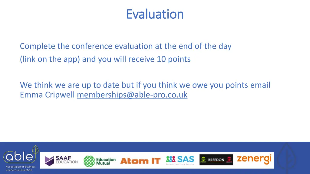 evaluation evaluation