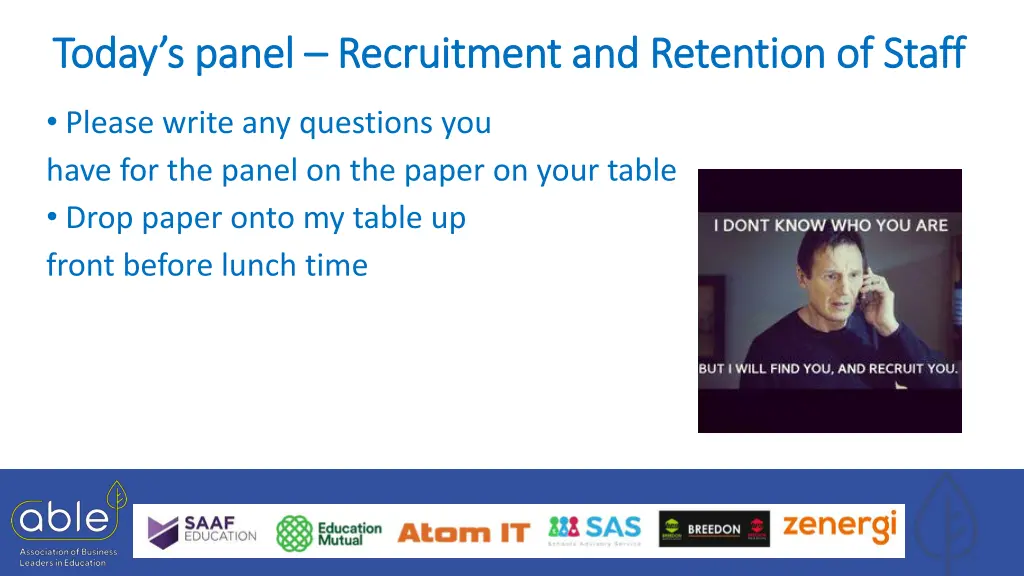 today s panel today s panel recruitment