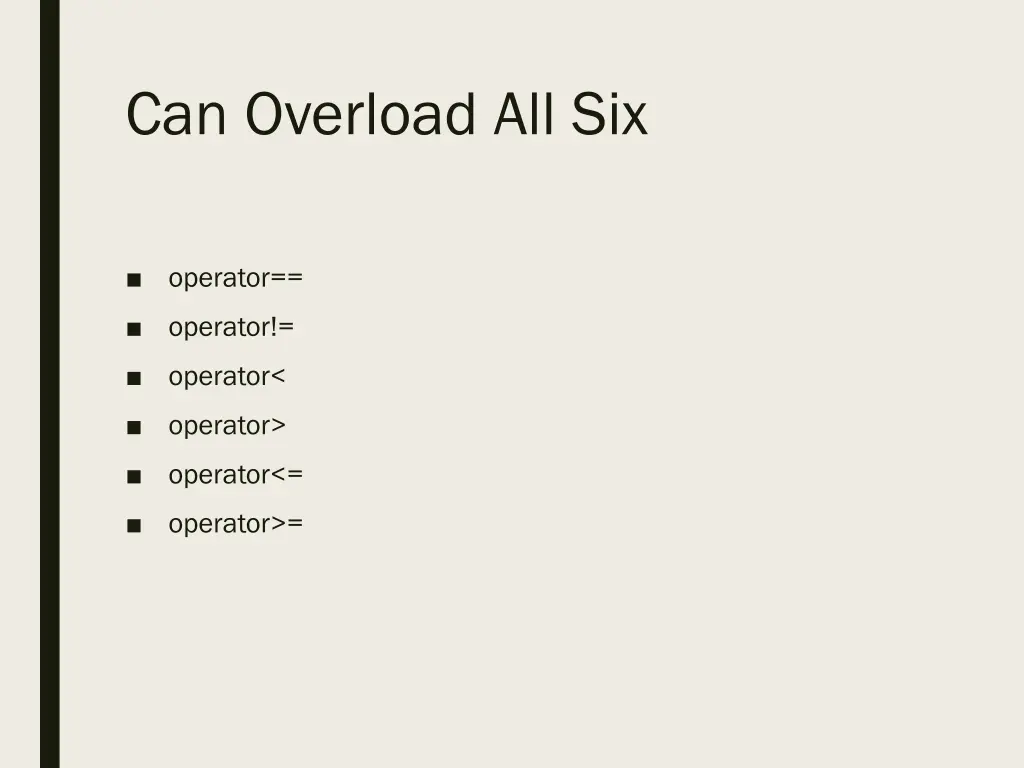 can overload all six