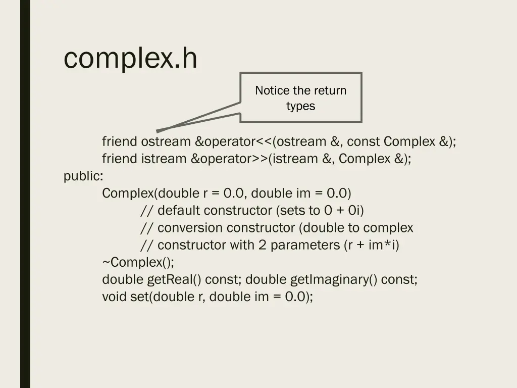 complex h 1