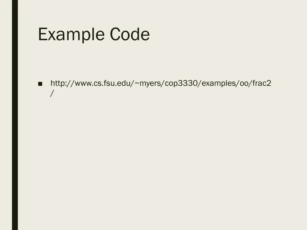 example code
