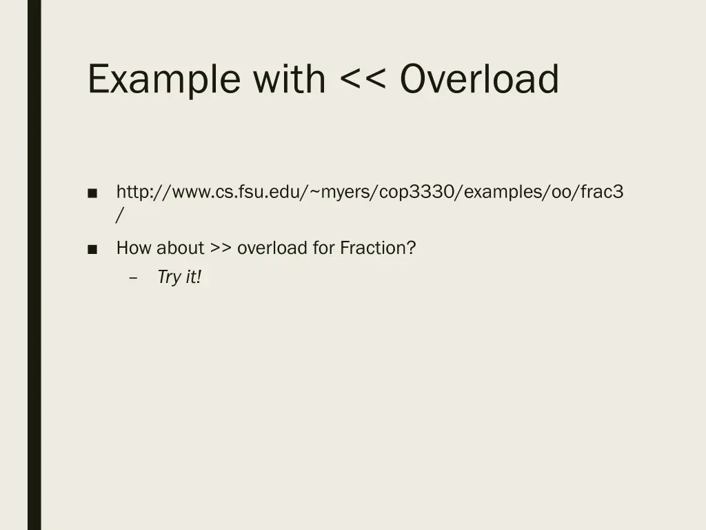 example with overload