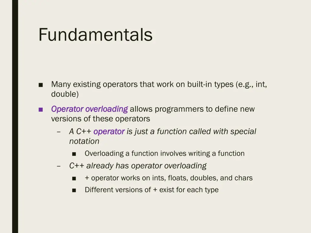 fundamentals