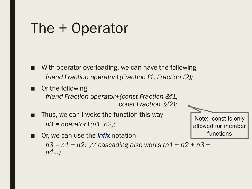 the operator