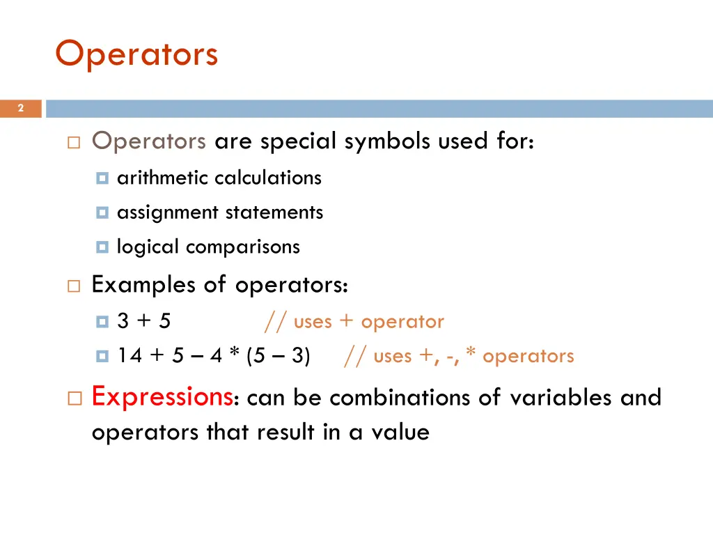 operators