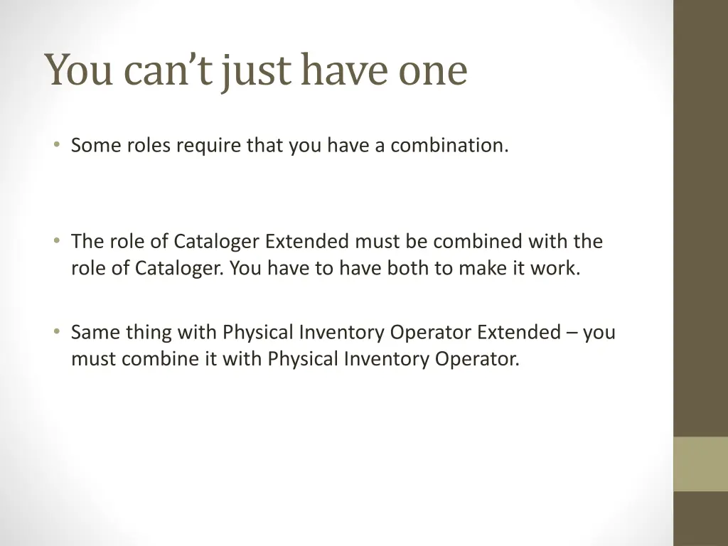 you can t just have one