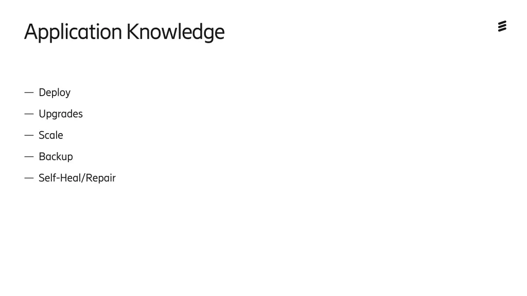 application knowledge