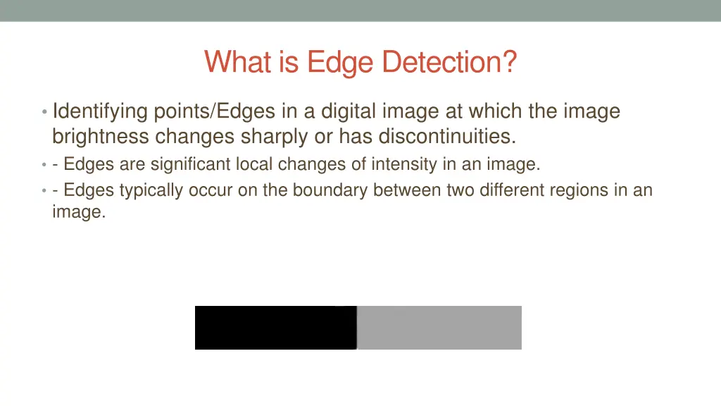 what is edge detection
