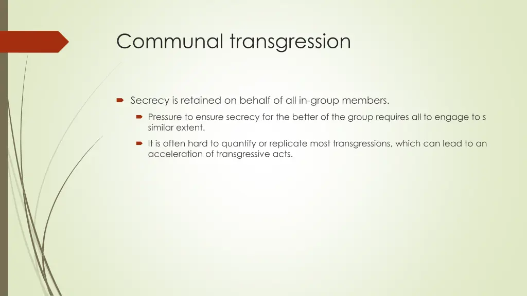 communal transgression