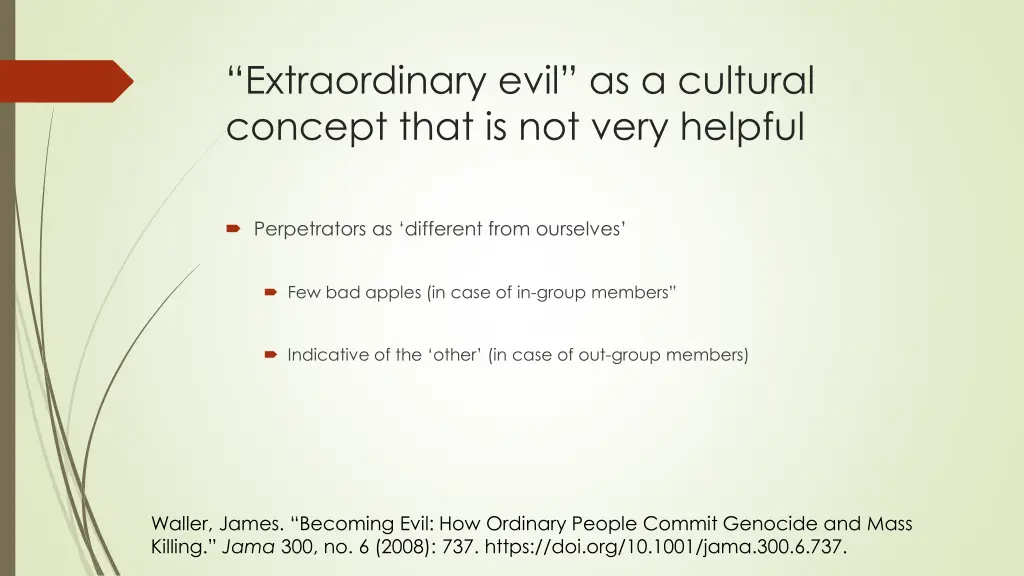 extraordinary evil as a cultural concept that
