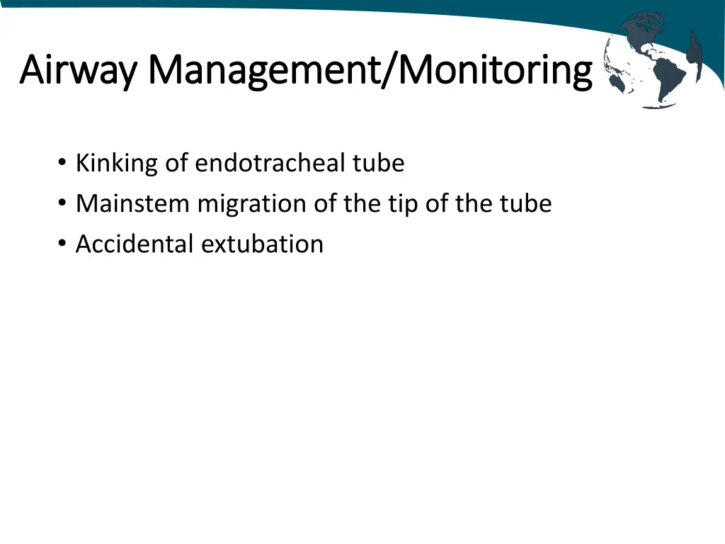 airway airway management monitoring management