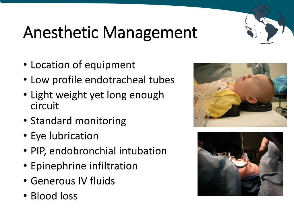 anesthetic anesthetic management management