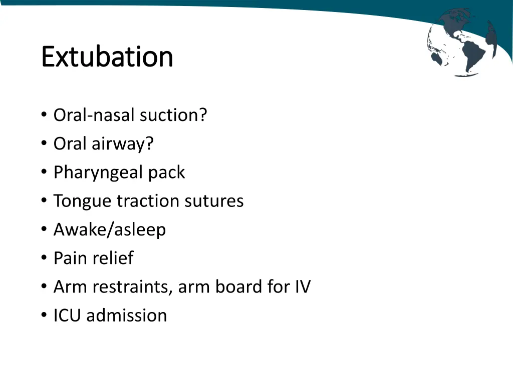 extubation extubation