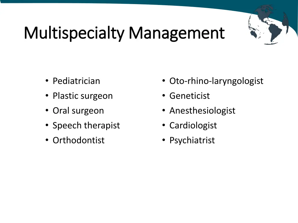 multispecialty multispecialty management