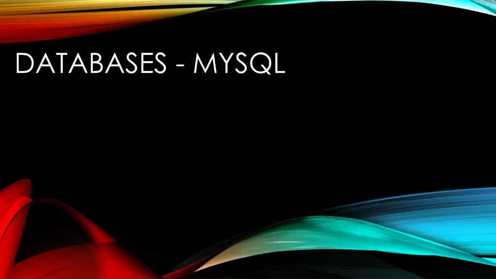 databases mysql