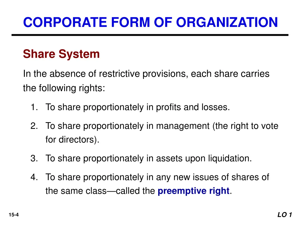 corporate form of organization 1