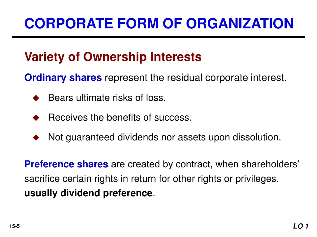 corporate form of organization 2