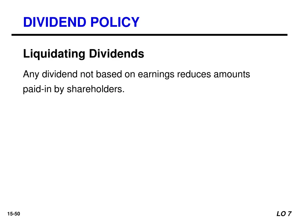 dividend policy 8