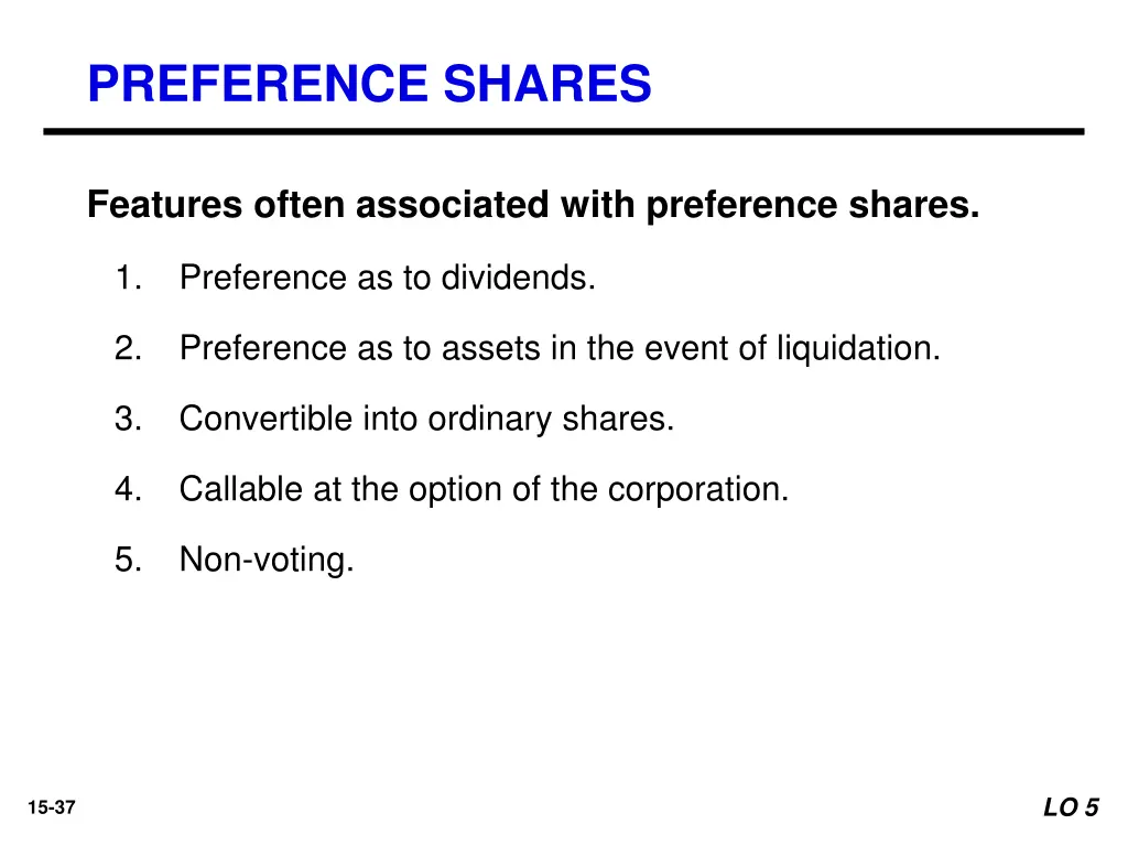 preference shares