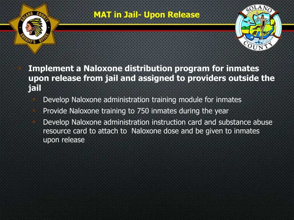 mat in jail upon release