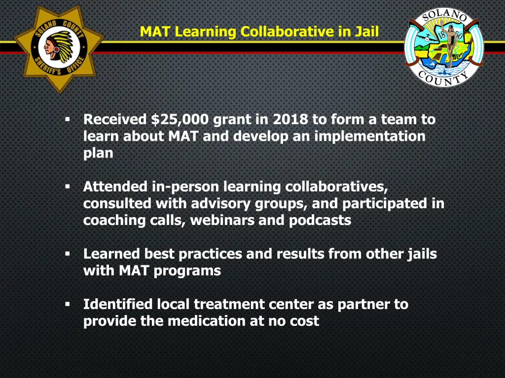 mat learning collaborative in jail