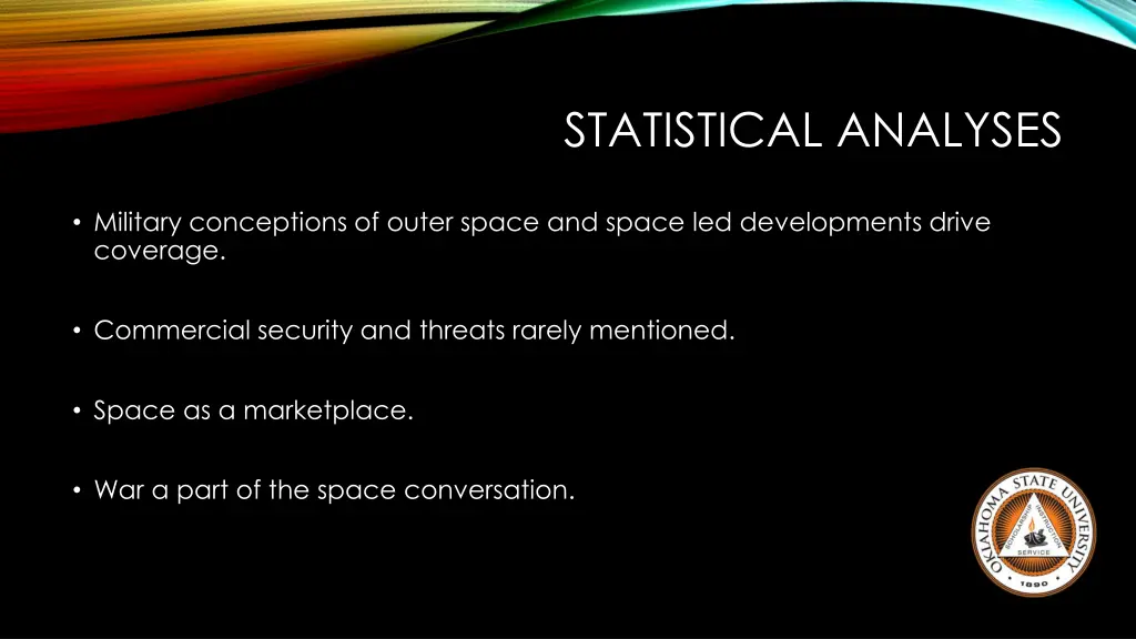 statistical analyses