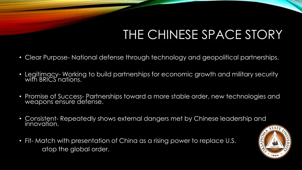 the chinese space story
